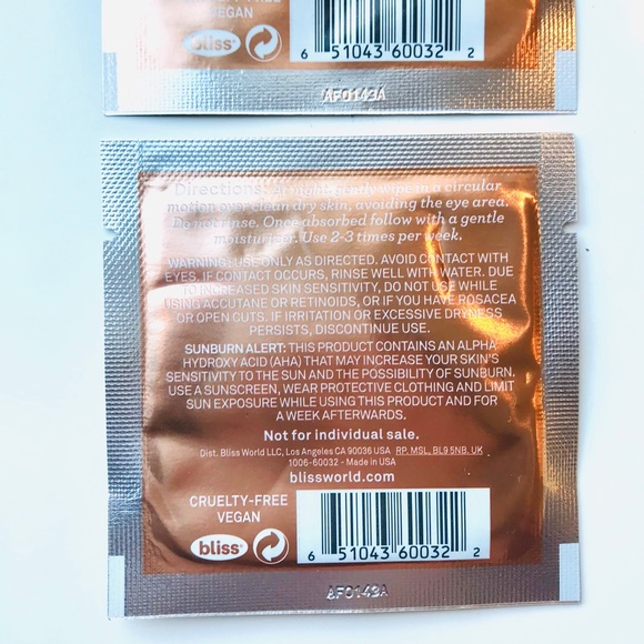 5 for 25⚡️Bliss Rose Gold Rescue Peel PHA + AHA Gentle Resurface Peel Duo 2 Set - Picture 7 of 7